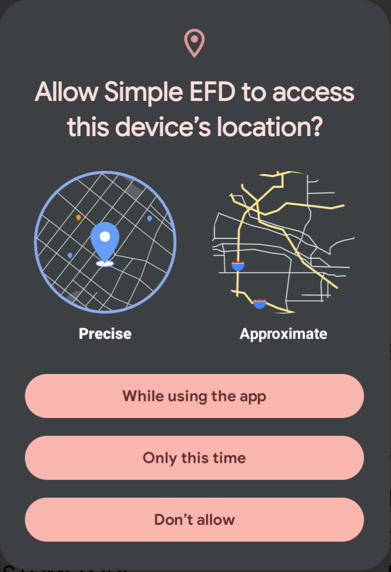 Allow App to Use Location